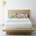 thumbnail image 6 of Yayeee Pillowcase Queen Size Set of 2 Satin Wrinkle Resistant Pillow Case, Watercolor Leaves, 6 of 8
