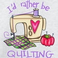 thumbnail image 3 of CafePress - I'd Rather Be Quilting Long Sleeve T Shirt - Unisex Cotton Long Sleeve T-Shirt, 3 of 4