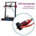 thumbnail image 4 of 24V Assembled Extruder Hot End Kit 0.4mm Nozzle Heating Block Silicone Cover Compatible with Creality CR-10S Pro 3D Printer, 4 of 4