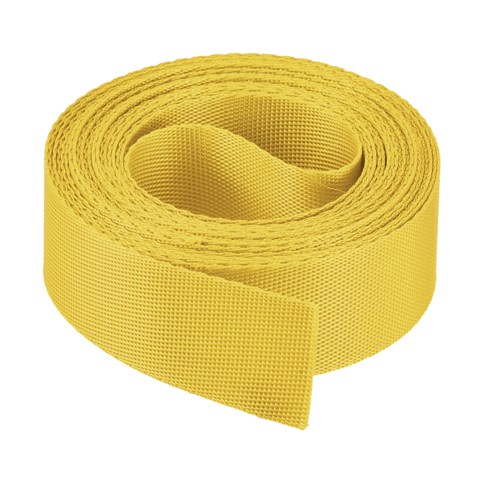 Flat Nylon Webbing Strap 1 Inch 4 Yards Gold Tone for Backpack, Luggage-rack