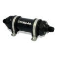 thumbnail image 1 of Fuelab 82802-1 828 -8AN In & Outlet 10 Micron Fabric Long In-Line Fuel Filter, Black, 1 of 1