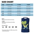 thumbnail image 6 of Bingfone Dino Playing Roller Skate Pattern Men's Tank Tops Workout Sleeveless Tee Shirts Running Beach Tanks for Men-3X-Large, 6 of 8