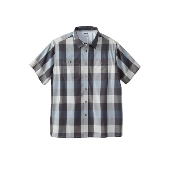 KingSize Men's Big & Tall Wrinkle-Resistant Short Sleeve Button Down, Printed