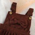 thumbnail image 6 of Gibobby Baby Kids Little Girl 2Pcs Fall Outfits 6 12 24 Months 2T 3T 4T 5T Long Sleeve Floral Print Pullover Tops + Flare Pants Set Toddler Clothes Set(18-24 Months,Brown), 6 of 9