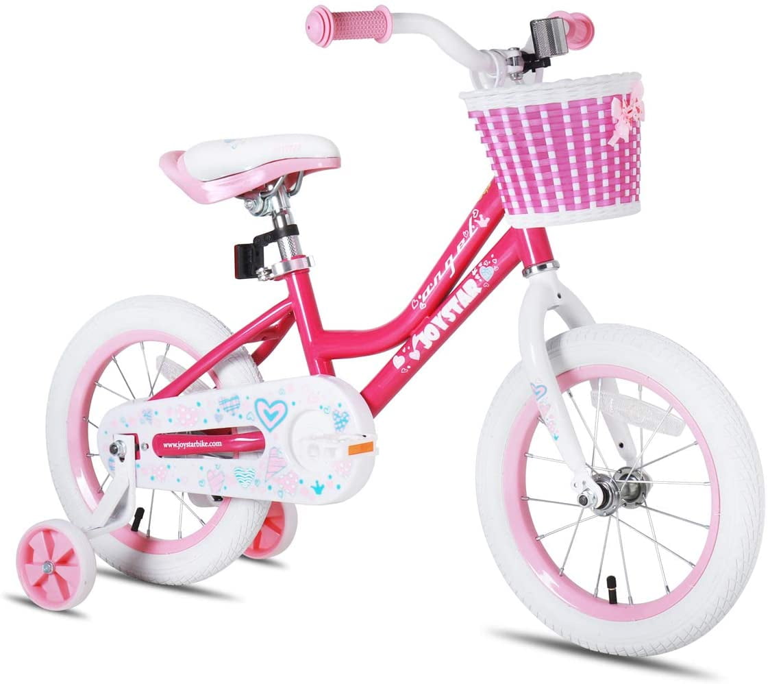 Kids Bike 12/14/16 inch Children Girls Pink Cycling Bicycle Removable Stabilizer 