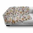 thumbnail image 3 of Dog Lover Soft Flannel Fleece Throw Blanket, Cartoon Canines Bullterrier Doberman Husky Spaniel Love Theme Funny Characters, Cozy Plush for Indoor and Outdoor Use, 70" x 90", Multicolor, by Ambesonne, 3 of 6