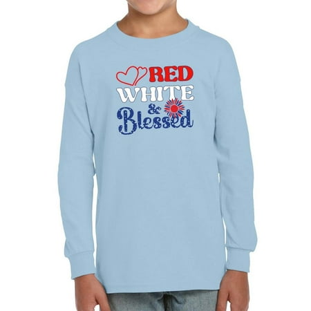 

Red White And Blesed Long Sleeve Toddler -Image by Shutterstock 2 Toddler