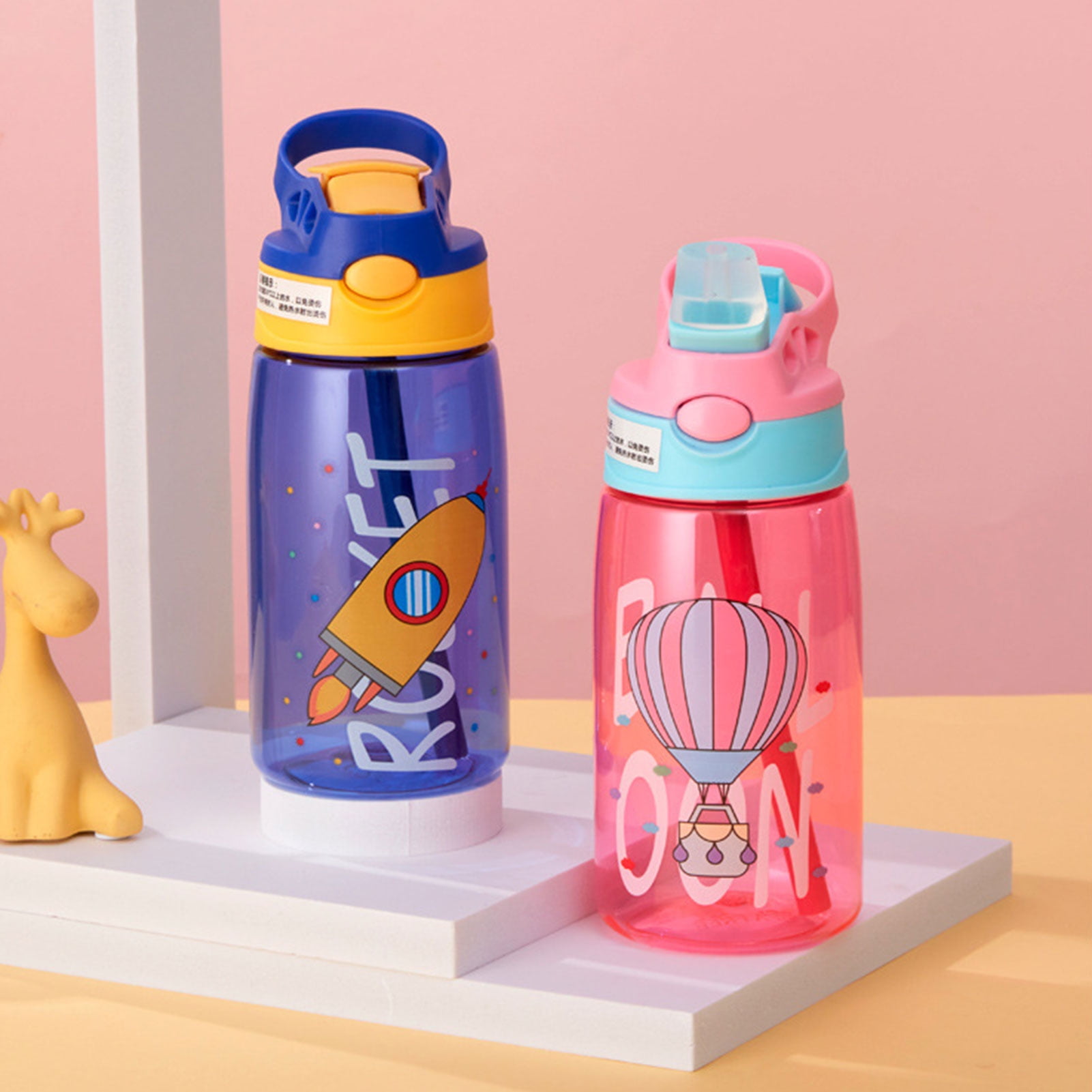 New Kids Cute Cartoon Insulated Water Bottle Thermos 480ml
