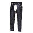 thumbnail image 1 of Chaps de Moto Unisexes à 4 Poches avec Doublure à Pression, Noir, Taille - TP, 1 of 1