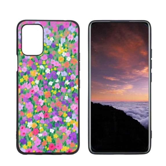 Compatible with LG K52 Phone Case, Little-Flowers-84 Case Men Women, Flexible Silicone Shockproof Case for LG K52