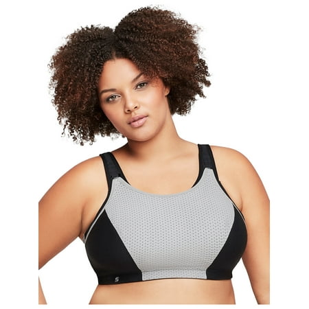 

Glamorise Full Figure Plus Size Custom Control Sports Bra Wirefree #1166
