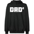 thumbnail image 2 of OXI Hoodie Sweatshirt - Dad Square, Basic Casual Hoodie for Men's and Women Fleece Hoodie Long Sleeve - Dark Heather 2X-Large, 2 of 3