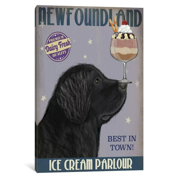 iCanvas "N-foundland Ice Cream" by Fab Funky Canvas Print