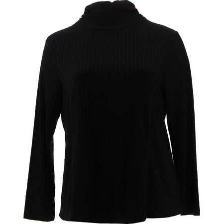 Susan Graver Ribbed Sweater Knit Turtleneck Tunic Women's A384244 ...
