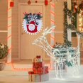 thumbnail image 3 of Adornos navideños Corona navideña Adornos para árbol de Navidad Decoraciones para colgar en la puerta (Papá Noel), 3 of 3