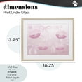 thumbnail image 3 of Dreamy Bows & Lips Birch Framed Print Under Glass, design by Kim Allen, 3 of 10