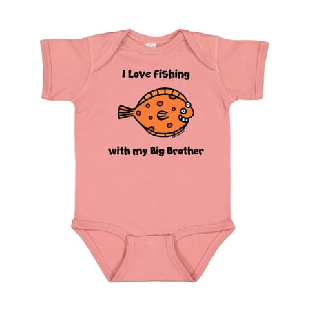 

Inktastic Fishing with Big Brother Gift Baby Boy or Baby Girl Bodysuit