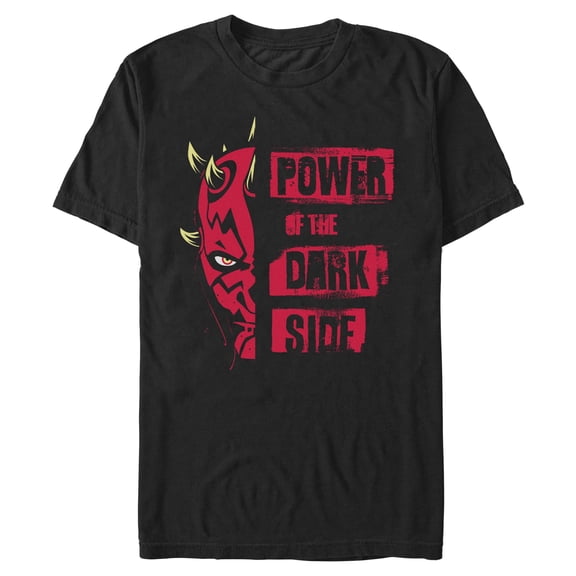 Mens Star Wars: Maul – Shadow Lord Distressed Power Of The Dark Side T Shirt