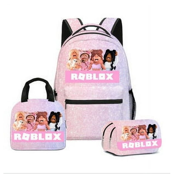 Roblox cute 3D cartoon theme waterproof schoolbag, lightweight travel backpack, backpack