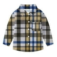 thumbnail image 5 of Bovxnpu Kids Toddler Fall Outfits Winter Clothes, Boys Plaid Shirt Long Sleeve Button Down Flannel Shirts Fall Clothes, 5 of 8