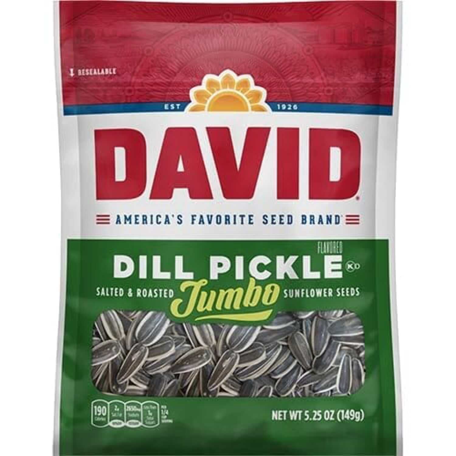 David Sunflower Seeds Variety Pack, 14 Flavors, 5.25 Ounce Each, 1 Bag per Flavor