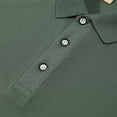 thumbnail image 6 of Fznquz T Shirts for Men Clearance Under $5 Green Short Sleeve Plain Polo Button Up Summer Collared Boys T Shirts XXL, 6 of 8