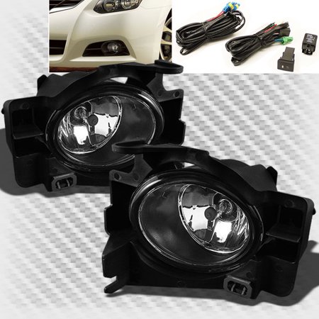 - 2008-2012 Altima 2 Door Bumper Fog Lights Lamp+Switch+Bulbs+Harness Set Pair 2009 2010 2011 Pair Left+Right