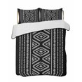 thumbnail image 2 of Quilts Queen Size, Black Boho Geometric Soft Comforter Bedding Set for Bed, Vintage Southwestern Stripes Lightweight Quilted Bedspread with Pillow Cover(2 Pieces) for All Season, 90x96 Inch, 2 of 6