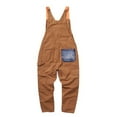 thumbnail image 5 of Icvfdpl Men'S Cargo Pants Denim Bib Overalls Workwear Adjustable Straps Fashion Jumpsuit With Pockets Casual Trousers Comfy Man Pant Brown L, 5 of 6