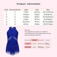 thumbnail image 5 of zdhoor Girls Shiny Ballet Dance Latin Jazz Lyrical Dress Sleeveless Leotard Gymnastic Bodysuit with Tassel Yellow 8, 5 of 5