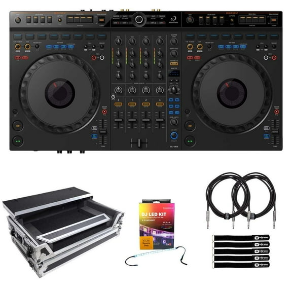 AlphaTheta DDJ-GRV6 4-Channel DJ Controller with Road Case Package