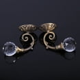 thumbnail image 3 of 2 ganchos para sujetar cortinas de cristal y metal, color bronce oscuro, 3 of 6