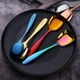thumbnail image 4 of Cucharas de mesa de acero inoxidable de 6 pulgadas Cucharas de sopa Cucharas de caldo, 6 piezas (cuchara de mesa) Adepaton LRWJ621, 4 of 5