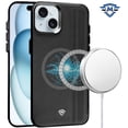 thumbnail image 2 of For Apple iPhone 15 Pro Max (6.7") Premium Raised Camera Hybrid Matte Finish Shockproof with Magnetic Circle Magsafe Compatible Cover ,Xpm Phone Case [ Black ], 2 of 4