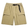 thumbnail image 4 of Cargo Shorts for Men Summer Lightweight Breathable Elastic Waist Wide Straight Leg Loose Hiking Shorts with Pockets, 4 of 4