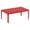 Red, variant on Compamia Sky Patio Coffee Table in White