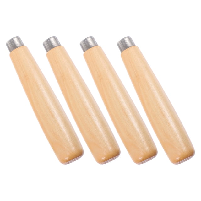 FUTUREORYY 4Pcs File Handles Wooden Nonslip Design For Professional Craftsmen And DIY Enthusiasts