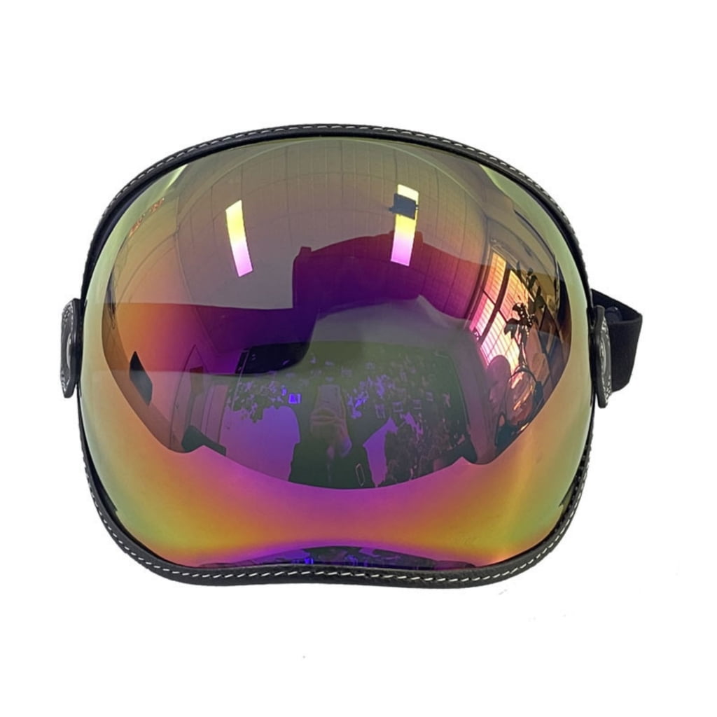 Motorcycle Helmets Shield Windproof Lens PC Goggles Bubble Lens Open Face Helmets Lens Scratch Resistant