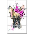 thumbnail image 2 of French Bulldog à la Mode - Art Mural sur Toile d'Animaux, 2 of 3