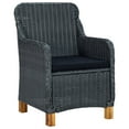 thumbnail image 3 of vidaXL 7 Piece Garden Dining Set Dark Grey, 3 of 12