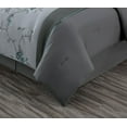 thumbnail image 6 of Chezmoi Collection Vienna 7-Piece Gray Blue Embroidered Floral Comforter Set, King Size, 6 of 14
