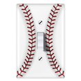 thumbnail image 1 of WIRESTER Single Gang Toggle Light Switch Plate/Wall Plate Cover for Sports Fan Player, Baseball (S1), 1 of 6