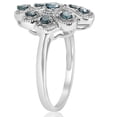 thumbnail image 2 of Pompeii 5/8ct Vintage Blue Diamond Ring 14K White Gold (Blue,I2), 2 of 3