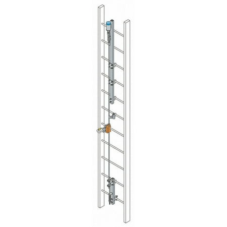 Honeywell Miller Vertical Lifeline,Temporary,80 ft. L VG/80FT