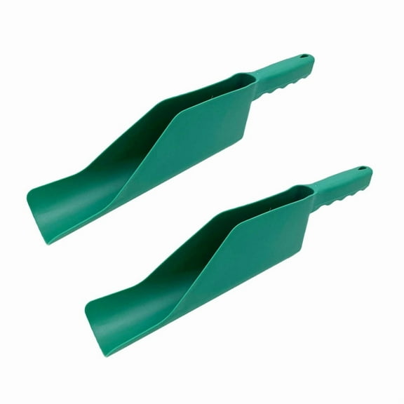 Leaf Scoops Hand Rakes - Lightweight, Durable Grabber Tool for Scooping Up Leaves, Spreading Mulch, Gardening, and Yard Work (Green)
