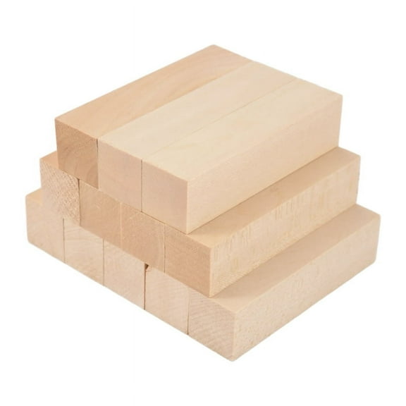 HOT! Whittling and Carving Wood Blocks Unfinished Basswood Set for Beginners