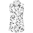thumbnail image 6 of TaTaai Lapel Printed Top Wrinkle-Resistant Soft Women's Fashion Button Front Sleeveless Short Sleeve Loose Summer Casual Office Blouse Gift, 6 of 6
