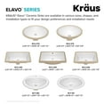 thumbnail image 2 of Kraus KCU-244 Elavo 20-1/4" Rectangular Vitreous China Undermount Bathroom Sink - White, 2 of 7