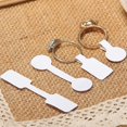 thumbnail image 3 of 100pcs Blank Paper Price Tags Stickers Jewelry Labels Ring Necklace Display Card Packaging Self-Sticker Hangtag Wholesale A-round 100pcs, 3 of 6