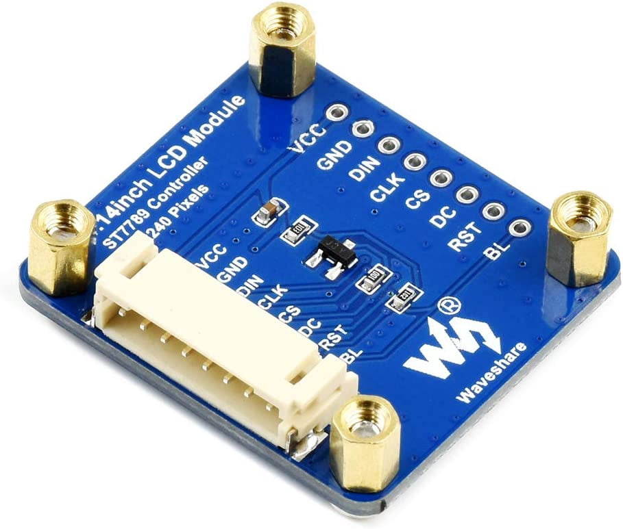 TOP1 1.14inch IPS Color LCD Display Module 240×135 Pixels SPI Communication RGB 65K Color LED Backlight Support /STM32 Board